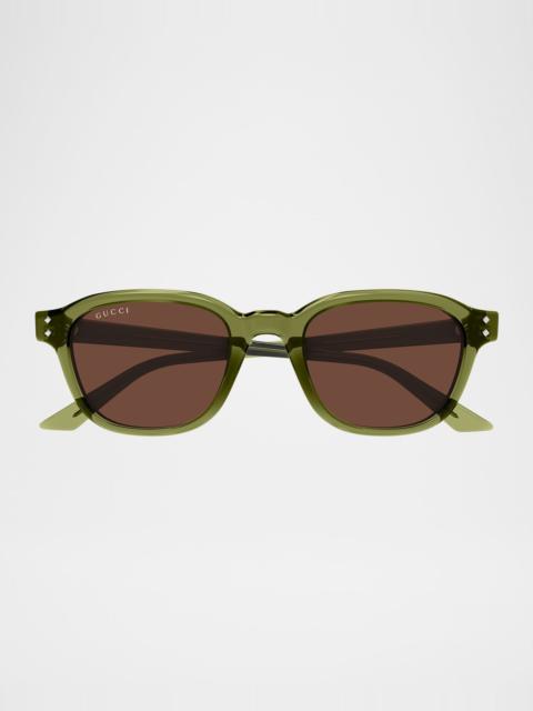 GUCCI Men's GG1892SM Acetate Square Sunglasses