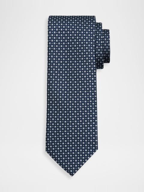 Brioni Men & apos;s Micro-Floral Silk Tie