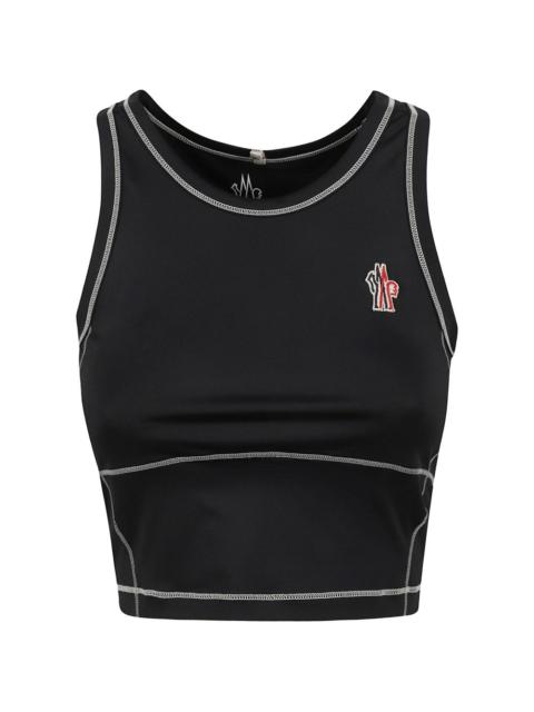 Moncler Grenoble contrast-stitching tank top