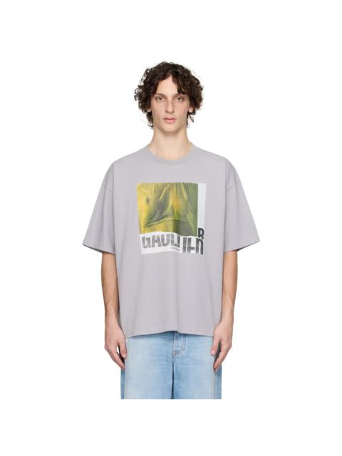 Jean Paul Gaultier Brown Printed Wood Oversized T-shirt