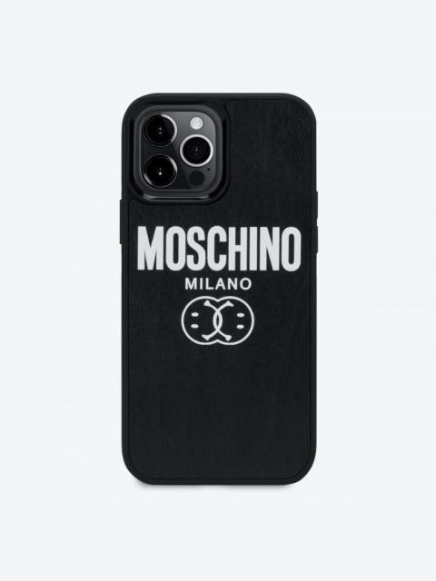 Moschino DOUBLE SMILEY® LOGO IPHONE 13 PRO MAX COVER