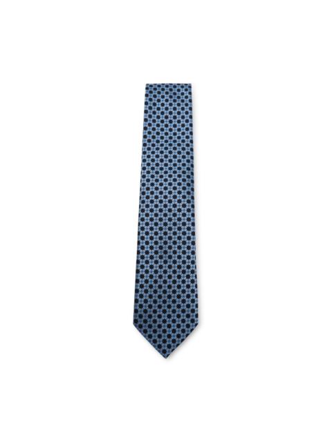 blue silk tie