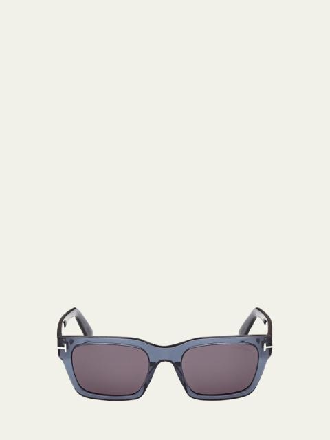 TOM FORD Men's Andy 02 55mm Square Acetate Sunglasses