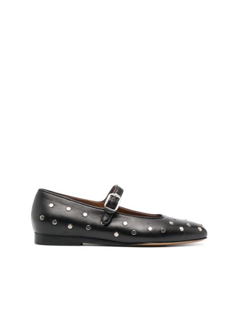 Mary Jane studded ballerina shoes