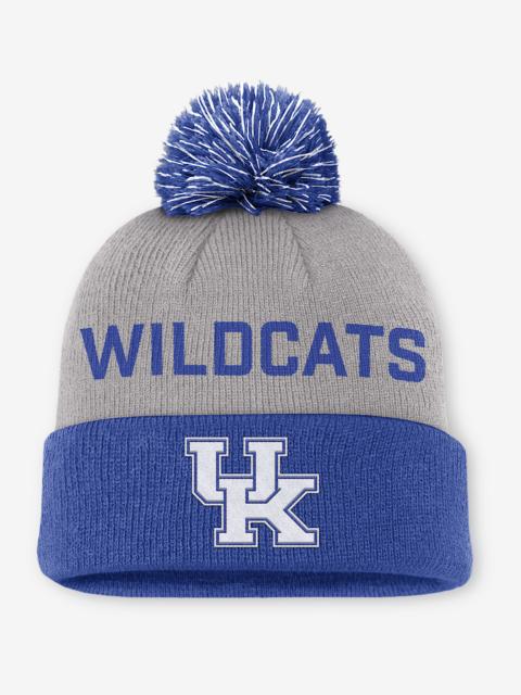 Nike Kentucky Primetime Peak Men's Nike College Cuffed Pom Beanie