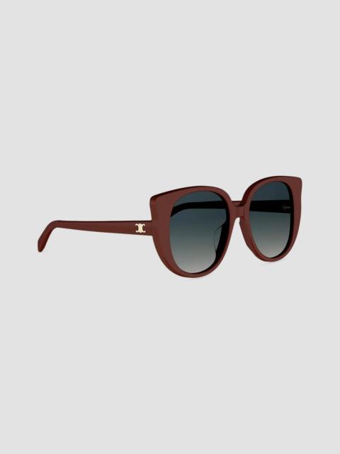CELINE Women's Triomphe Mini 55MM Butterfly Sunglasses - Dark Brown
