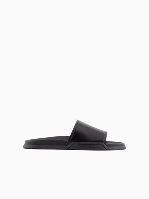 GIORGIO ARMANI Leather strap sandals