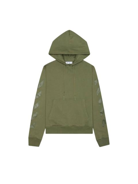 Off-White Rubber Arrow Slim Hoodie 'Green/Green'