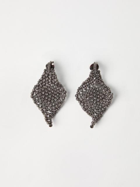 Brunello Cucinelli Sterling Silver sculptured earrings