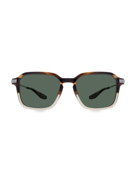 BARTON PERREIRA Men's Delon 54MM Rectangular Sunglasses - Havana Green Gradient