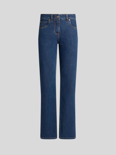 Etro JEANS WITH EMBROIDERED REAR