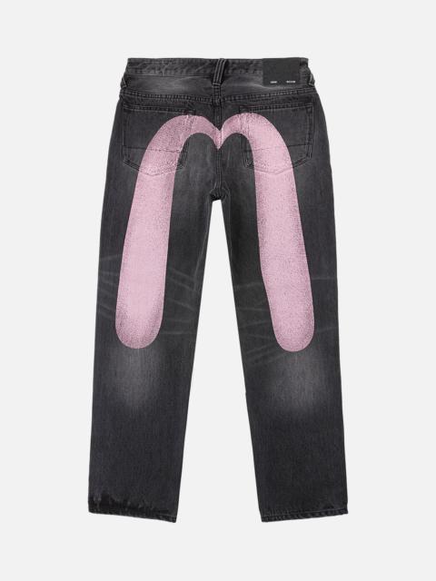 EVISU Faded Daicock Print Relax Fit Jeans #2030