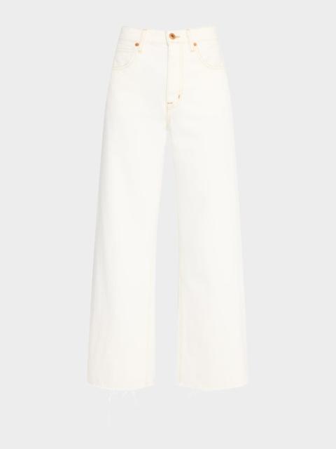 SLVRLAKE Grace Crop Wide-Leg Jeans