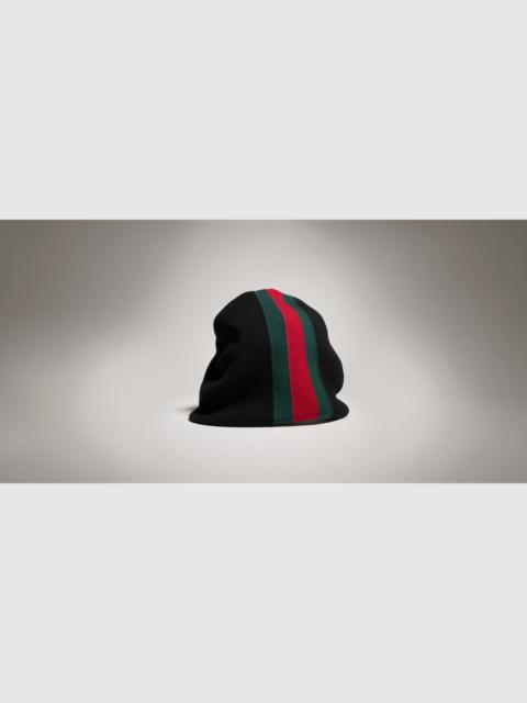 GUCCI Wool hat with Web