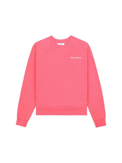 Sporty & Rich logo-embroidered cotton sweatshirt