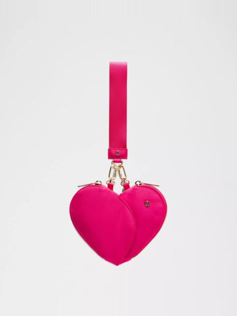 lululemon Dual Pouch Wristlet *Heart