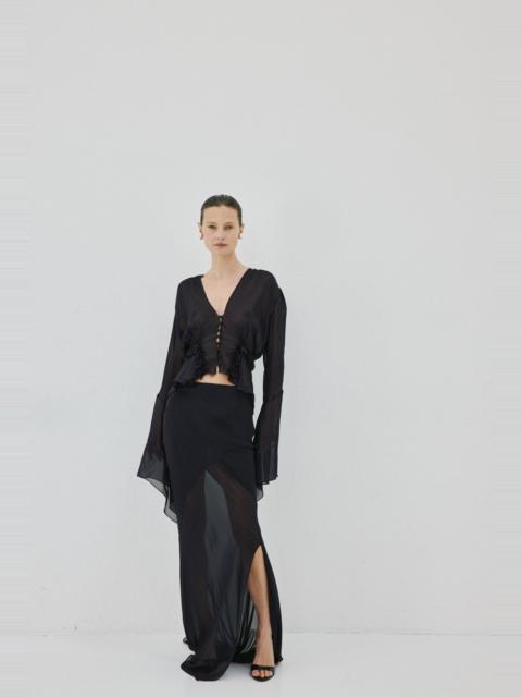 De La Vali ORYX MAXI SKIRT IN MIDNIGHT
