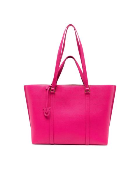 Love Birds leather tote bag