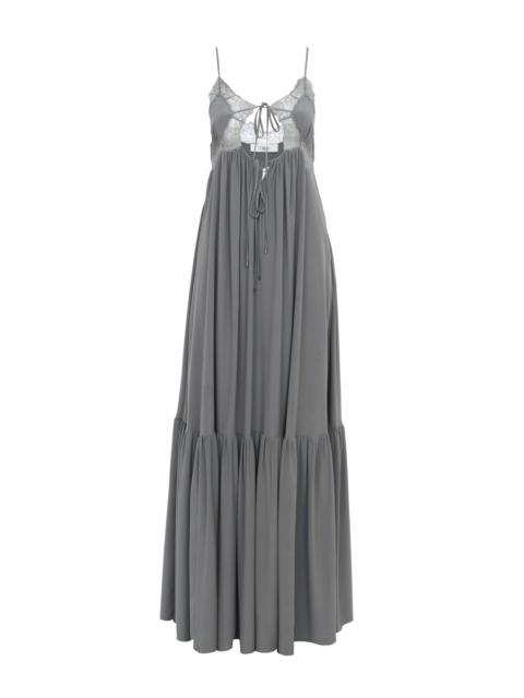 Chloé SLEEVELESS LONG DRESS IN SILK CRÊPE DE CHINE