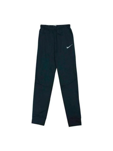 Nike Logo Straight Fleece Lined Casual Sports Pants Black AO2371-010