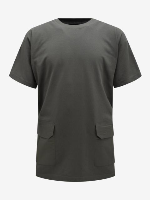 Y-3 Y-3 Green Crepe Jersey Pocket T-Shirt