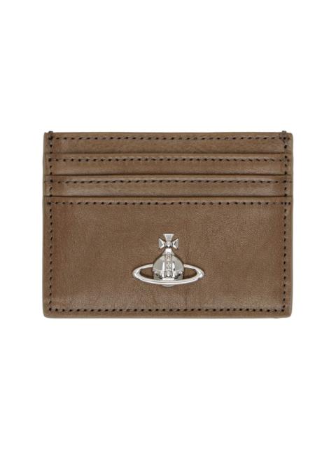 Vivienne Westwood Brown Flat Card Holder