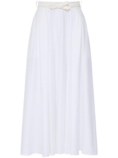 ELISABETTA FRANCHI belted satin skirt