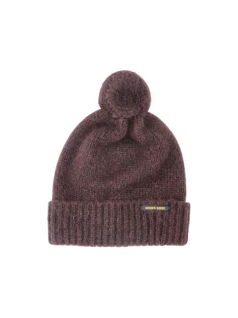 Golden Goose pom-pom ribbed-trim beanie hat
