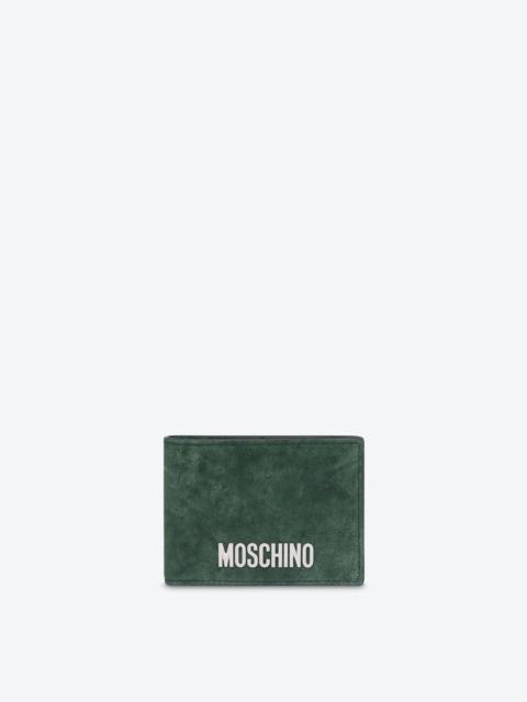 Moschino WASHED NAPPA LEATHER FLAT WALLET
