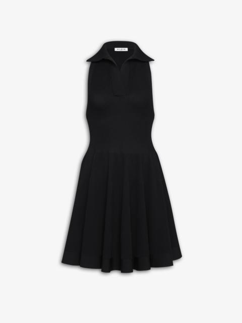 Alaïa POLO SKATER DRESS IN PIQUE KNIT