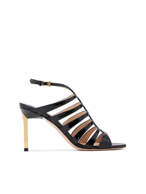 TOM FORD 85mm crocodile-embossed leather sandals