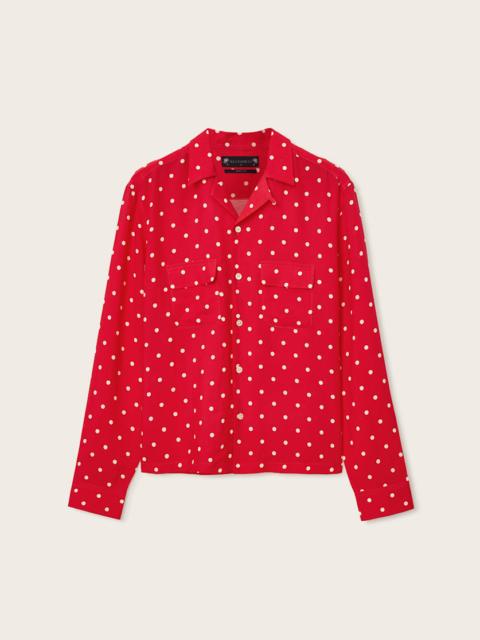 ALLSAINTS MINI POLKADOT SHEER SHIRT