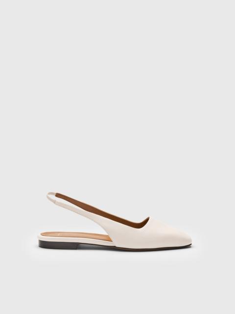 ATP ATELIER Plesio Linen Nappa Flat Slingbacks