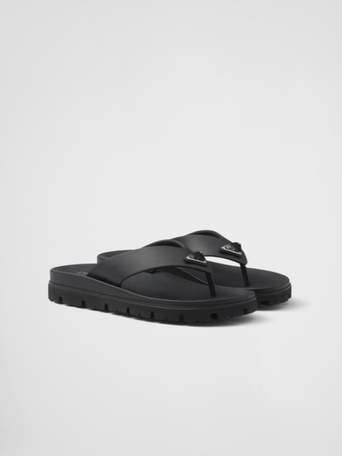 Rubber thong sandals