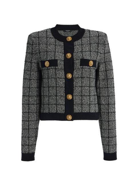 Balmain Tweed Cardigan black/white