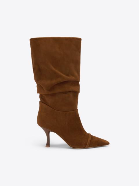 MALONE SOULIERS Isley 70 Brown Suede Tall Boots