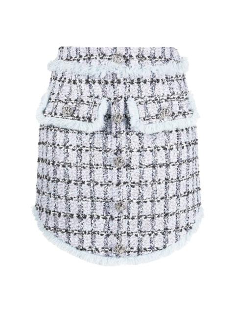 PHILIPP PLEIN tweed mini skirt