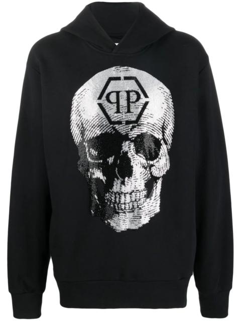 PHILIPP PLEIN skull logo-print hoodie