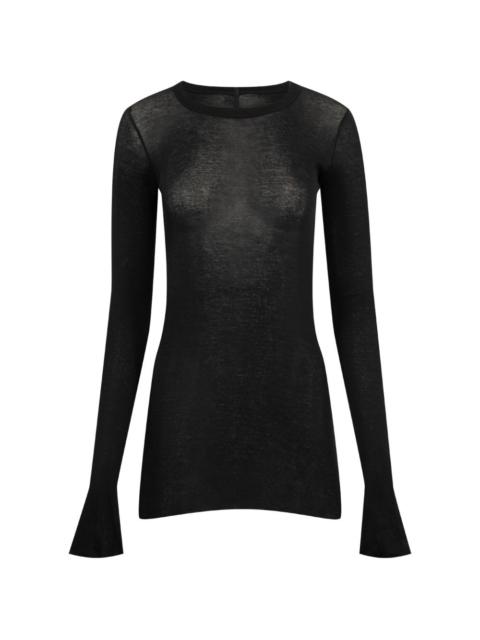 Rick Owens ribbed long-sleeve T-shirt