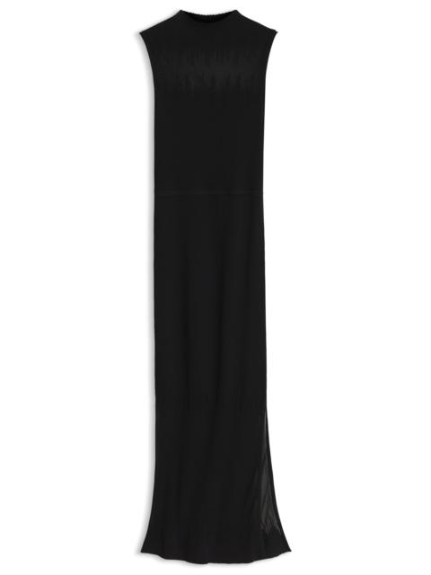HUGO KNITTED TUBE DRESS WITH SHEER DETAILING