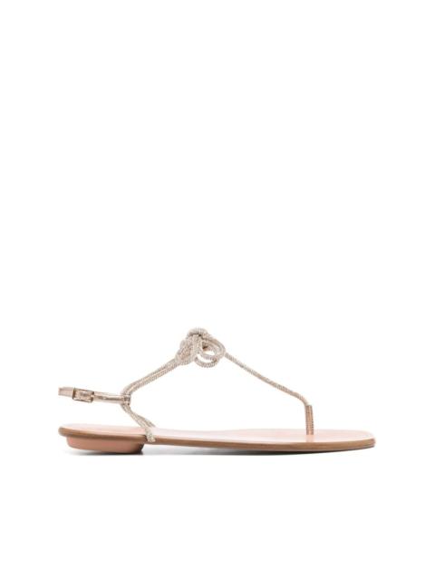AQUAZZURA Capri Nights leather sandals