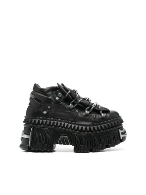 x New Rock leather sneakers