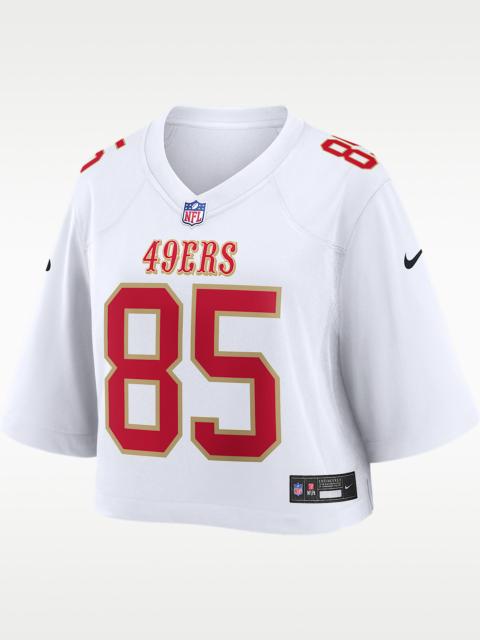Nike George Kittle San Francisco 49ers Women's Nike NFL Cropped Tundra Game Jersey