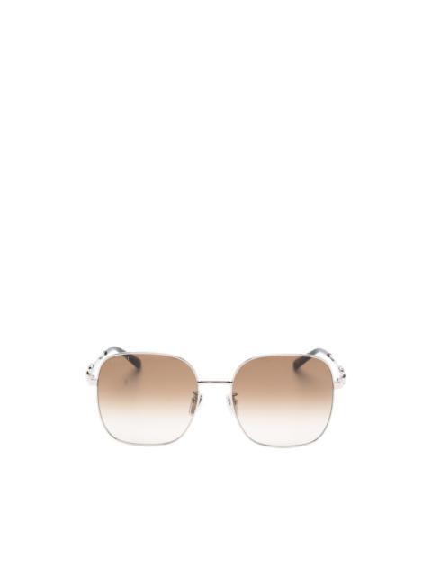 GUCCI geometric-frame sunglasses