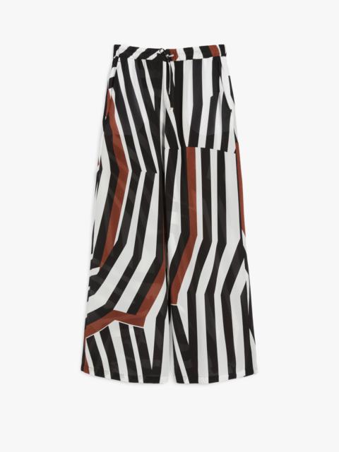 Max Mara TROPEA Printed silk palazzo trousers
