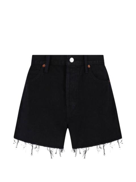 RE/DONE The Breezy raw-cut frayed shorts