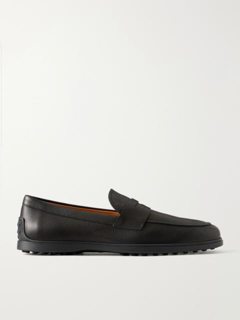 Tod's Full-Grain Leather Penny Loafers Black