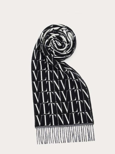 Valentino VLTN TIMES WOOL AND CASHMERE SCARF