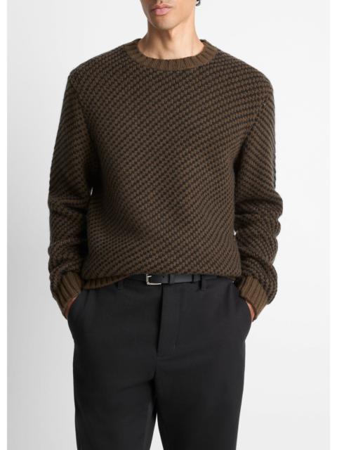 Vince Birdseye Twill Wool-Cashmere Sweater