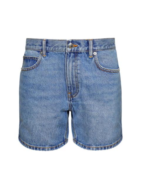 low-rise denim shorts